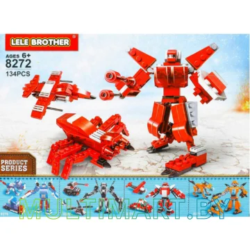 Конструктор Lele Brother 8272 3 в 1 Робот трансформер
